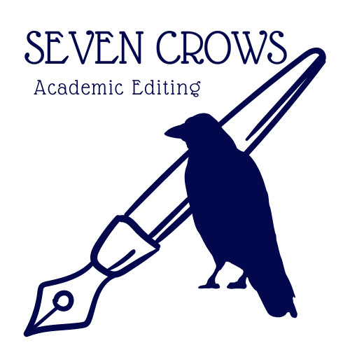 logo with crow and felt-tipped pen